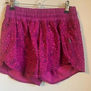 Lululemon Pink Tracker Shorts Size 6